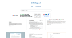 Desktop Screenshot of littlelegend.us